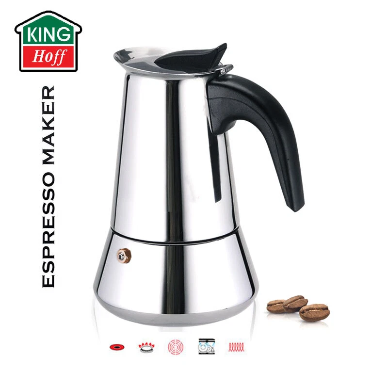 KINGHOFF Espressopot 600 ml 12 kopjes KH-1047 RVS