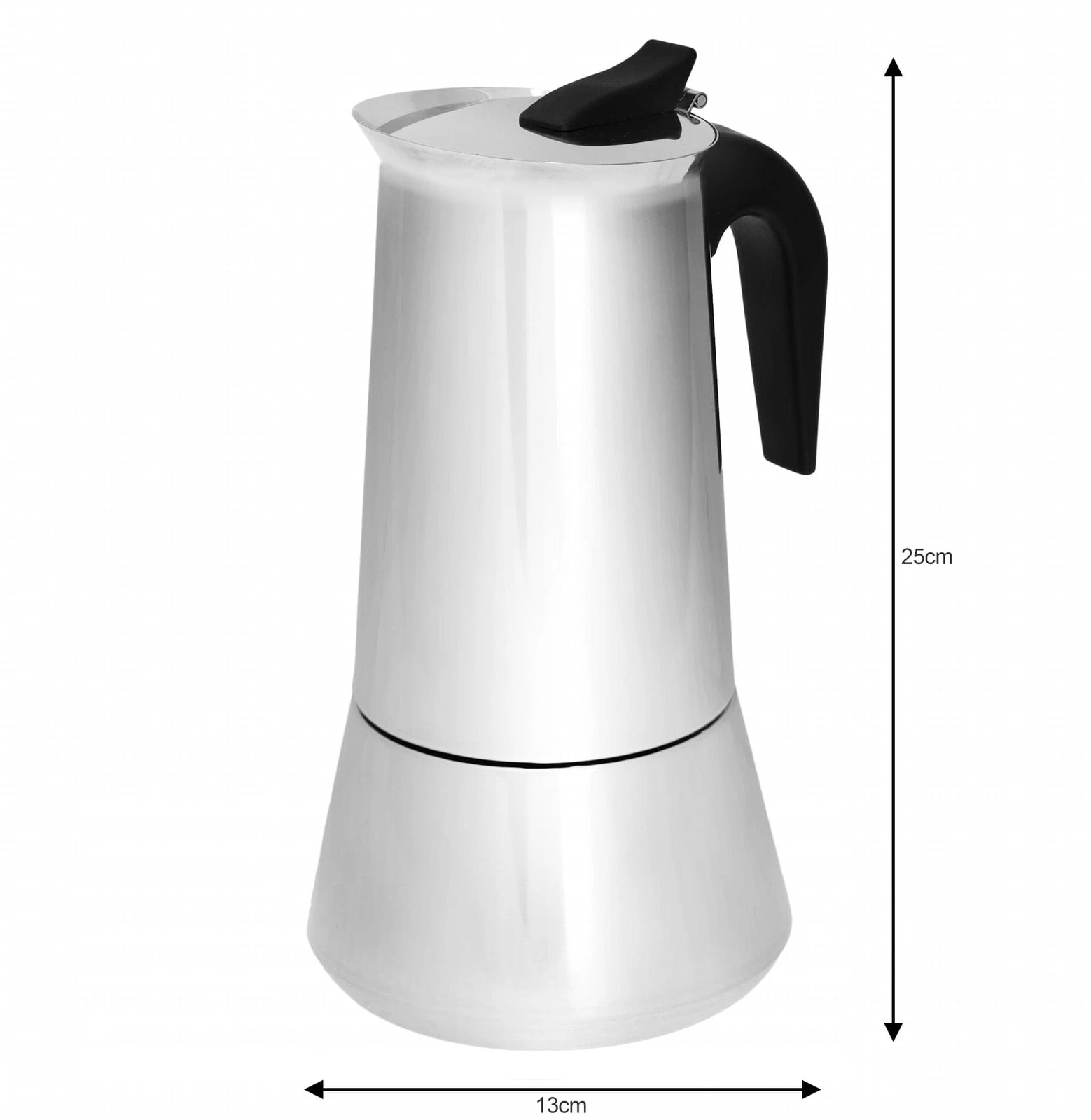 KINGHOFF Espressopot 600 ml 12 kopjes KH-1047 RVS
