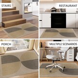 Bureaustoelmat Beige 120x150 cm - Vloerbeschermer voor Tapijt & Hardhout - 29% Korting