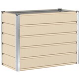 vidaXL Plantenbak Ivoor 480 x 50 x 45 cm Gegalvaniseerd staal