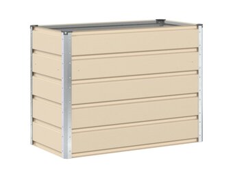vidaXL Plantenbak Ivoor 480 x 50 x 45 cm Gegalvaniseerd staal