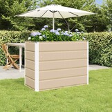 vidaXL Plantenbak Ivoor 480 x 50 x 45 cm Gegalvaniseerd staal