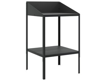 vidaXL Plantenstandaard 56,5x54,5x100 cm verzinkt staal antracietkleur
