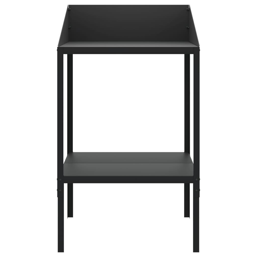 vidaXL Plantenstandaard 56,5x54,5x100 cm verzinkt staal antracietkleur