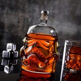 Luxe Whiskey Karaf Set 750ml met 2 Glazen 150ml - Transparant