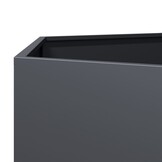 vidaXL Plantenbak zeshoek 69x60x45 cm staal antracietkleurig