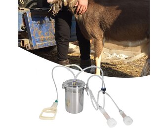 Handmatige Geitenmelkmachine 2L RVS - Draagbaar & Moeitebesparend | 34% Korting