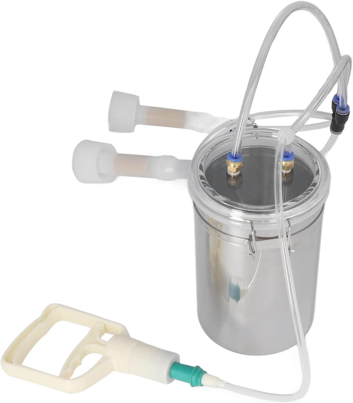 Handmatige Geitenmelkmachine 2L RVS - Draagbaar & Moeitebesparend | 34% Korting