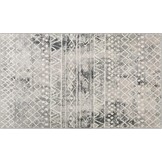 Carvapet Gangloper 90 x 150 cm Antislip Lange loper Keukentapijt Wasbaar Zacht Microvezel Geometrische Tribal Vloermat (Grijs)