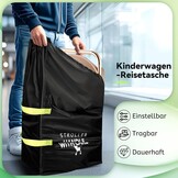 Guisapue Transport Bag Stroller, Large Capacity Handling Protective Deck Planes, Permanent Stroller Protective Cover Aircraft Buggy Accessories for Cybex Maxi Hack Joie, Gifts For New Mom