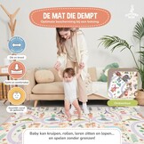 Baby Play Mat 180x200x1.5cm XXL Baby Gym Play Mat - Play Mat Baby - Baby Foam Mat - Reversible Foldable Foam Floor Mat - Baby Play Rug - Birth Gift - Crawling Mat Baby - Tummy Time