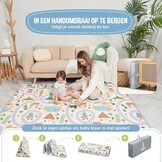 Baby Play Mat 180x200x1.5cm XXL Baby Gym Play Mat - Play Mat Baby - Baby Foam Mat - Reversible Foldable Foam Floor Mat - Baby Play Rug - Birth Gift - Crawling Mat Baby - Tummy Time
