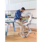 Maaltijdkit voor Baby Hug 4-in-1: Eetblad & Beschermhoes (Wit)