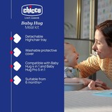 Maaltijdkit voor Baby Hug 4-in-1: Eetblad & Beschermhoes (Wit)