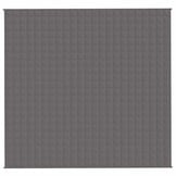 vidaXL Verzwaringsdeken 220x235 cm 11 kg stof grijs
