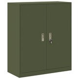 vidaXL Opbergkast Olijf Groen 90 x 40 x 105 cm Koudgewalst Staal