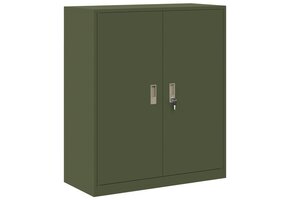 VidaXL Opbergkast Olijf Groen - 90x40x105cm Staal | 47% Korting