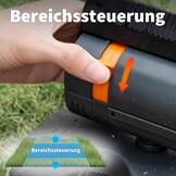 Diivoo Mini Turbo oscillerende gazonsproeier, 16 sproeiers, tuinsproeier met snelaansluiting en grote basis, watersproeier instelbare breedte, bereik en debiet, grijs