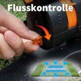 Diivoo Mini Turbo oscillerende gazonsproeier, 16 sproeiers, tuinsproeier met snelaansluiting en grote basis, watersproeier instelbare breedte, bereik en debiet, grijs