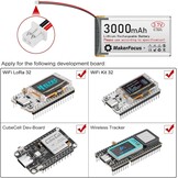 2x Oplaadbare LiPo Batterij 3,7V 3000mAh met Bescherming - 40% Korting