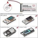 2x Oplaadbare 3000mAh Batterijen voor ESP32 - 3,7V LiPo met Bescherming - 54% Korting!