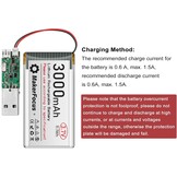 2x Oplaadbare 3000mAh Batterijen voor ESP32 - 3,7V LiPo met Bescherming - 54% Korting!