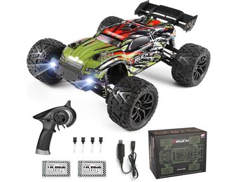 HAIBOXING Op afstand bestuurbare auto, 1/18 RC Car Hailstorm, 4WD All Terrain High Speed Racing Auto 36 kmh, 2,4 GHz RC Truck 4X4 Offroad waterdicht elektrisch aangedreven