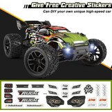 HAIBOXING Op afstand bestuurbare auto, 1/18 RC Car Hailstorm, 4WD All Terrain High Speed Racing Auto 36 kmh, 2,4 GHz RC Truck 4X4 Offroad waterdicht elektrisch aangedreven