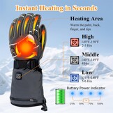 Verwarmde Handschoenen Grijs L/XL - 55% Korting