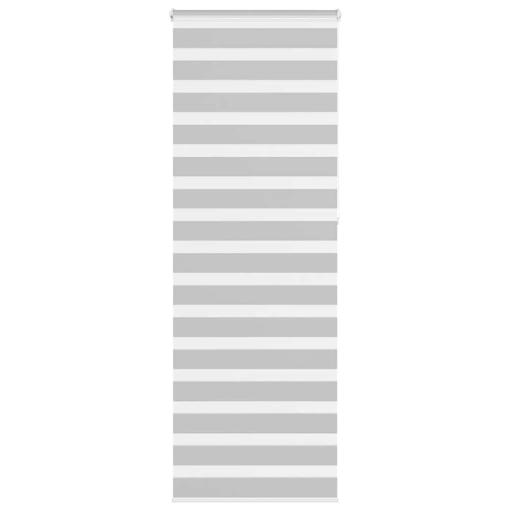 VidaXL Zebra rolgordijn 80x230 cm Lichtgrijs - 58% Korting!