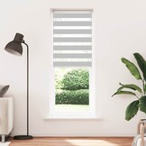 VidaXL Zebra rolgordijn 80x230 cm Lichtgrijs - 58% Korting!