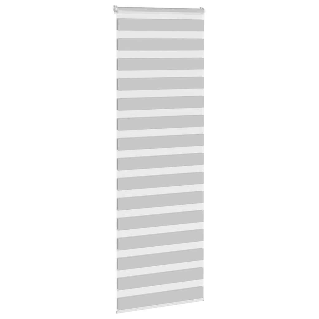 VidaXL Zebra rolgordijn 80x230 cm Lichtgrijs - 58% Korting!