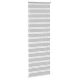 VidaXL Zebra rolgordijn 80x230 cm Lichtgrijs - 58% Korting!