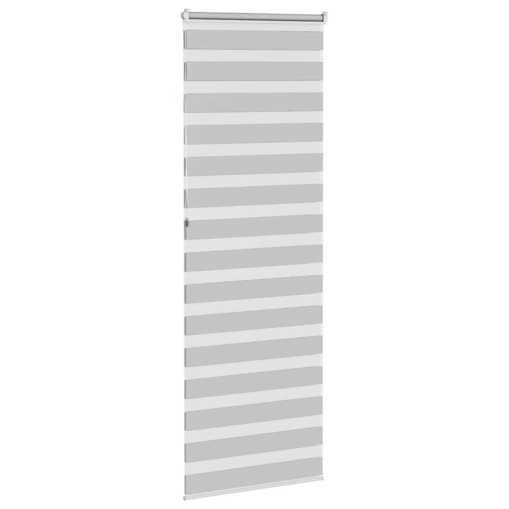 VidaXL Zebra rolgordijn 80x230 cm Lichtgrijs - 58% Korting!