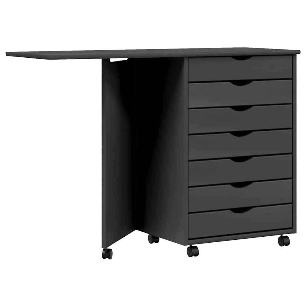 VidaXL Ladekast met Bureau MOSS - Verrijdbaar Grenenhout (54% Korting!)
