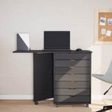 VidaXL Ladekast met Bureau MOSS - Verrijdbaar Grenenhout (54% Korting!)