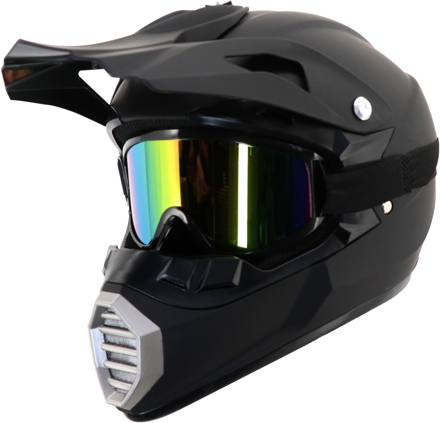 Kinder & Volwassen Motocrosshelm met Bril & Masker - Maat L (56-57CM) - 34% Korting