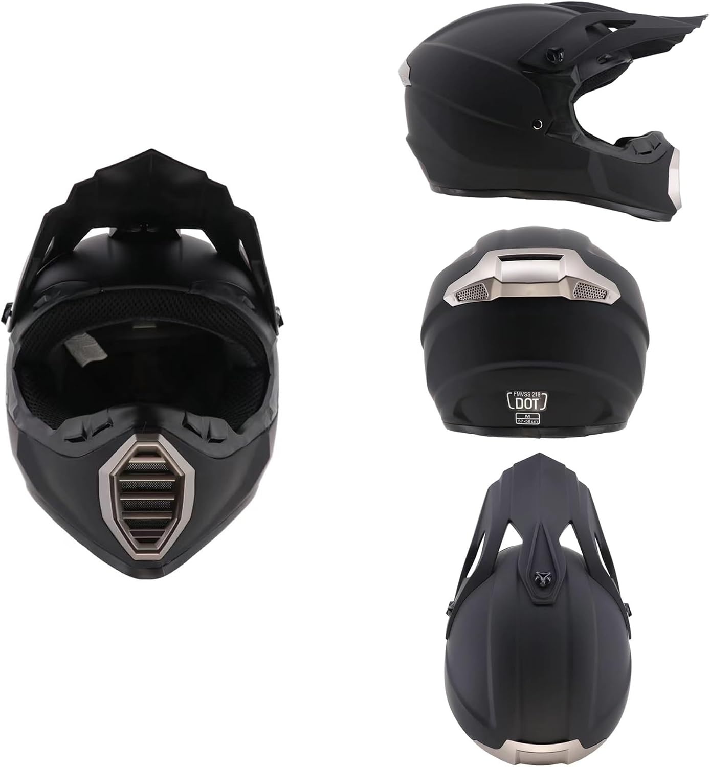 Kinder & Volwassen Motocrosshelm met Bril & Masker - Maat L (56-57CM) - 34% Korting