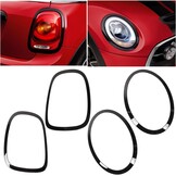 Glanzend Zwart Achterlicht & Koplamp Frame - Geschikt voor F55/F56/F57 (34% korting)