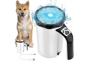 Automatische Hondenpootreiniger Zwart - Grote Honden/Katten - 46% Korting