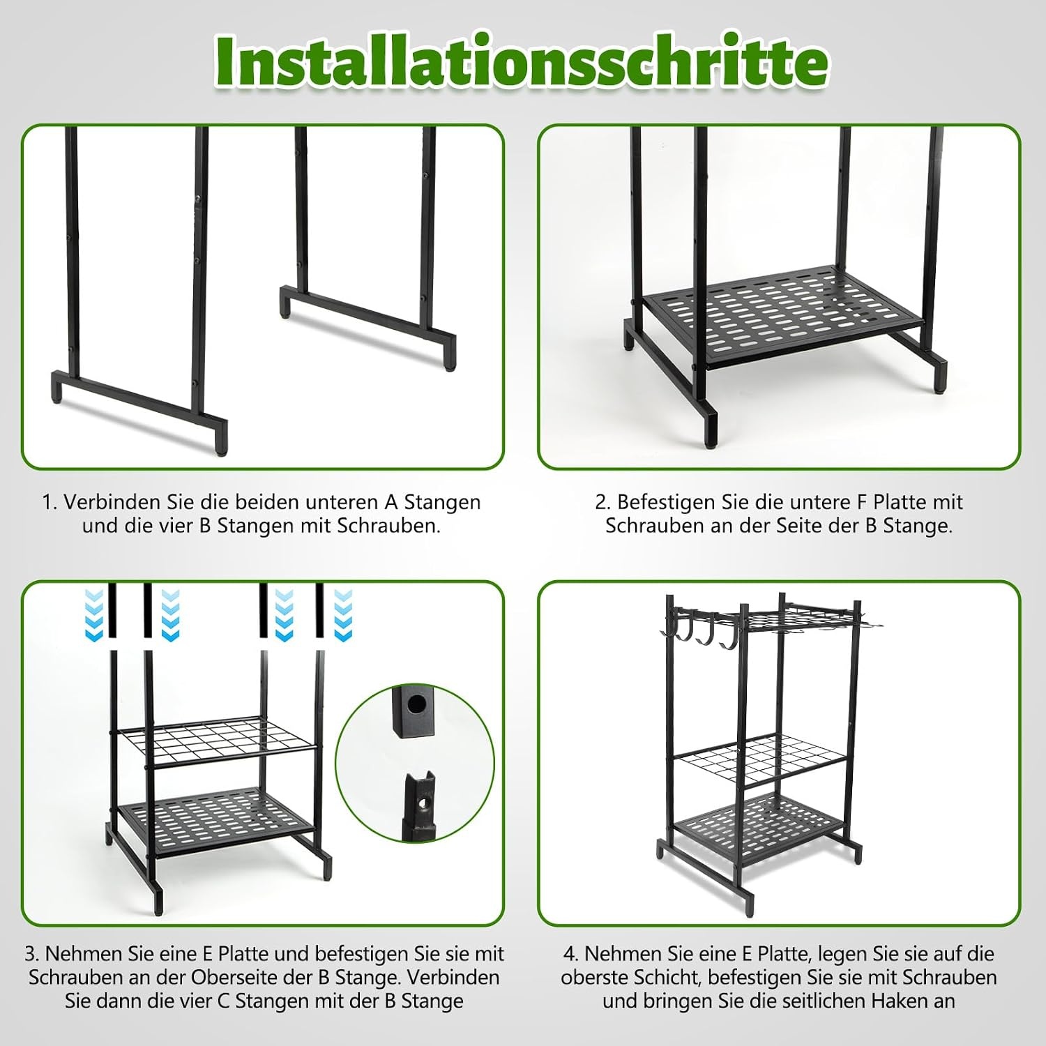 Staande Tuingereedschapshouder 35 Sleuven, 4+9 Haken | 28% Korting