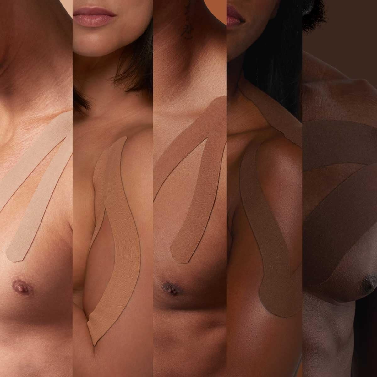Kinesiotape 5 rollen - Gemengde kleuren - Medisch Hulpmiddel