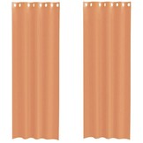 2x Gordijn Voile Terracotta (140x300cm) met Korting