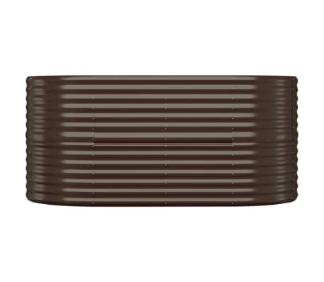 Verhoogde Plantenbak Staal 152x80x68 cm Bruin - 53% Korting!