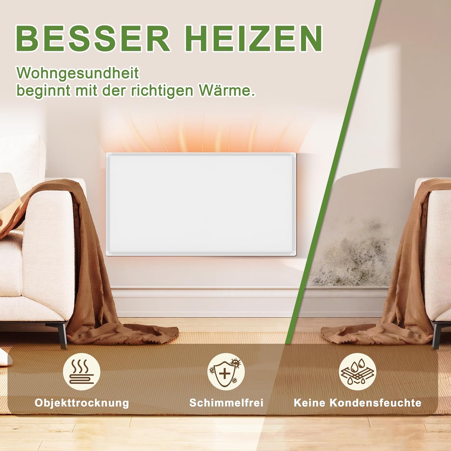 Infraroodpaneel Wit 180W - Efficiënte Warmte (1-3m²) - 29% Korting