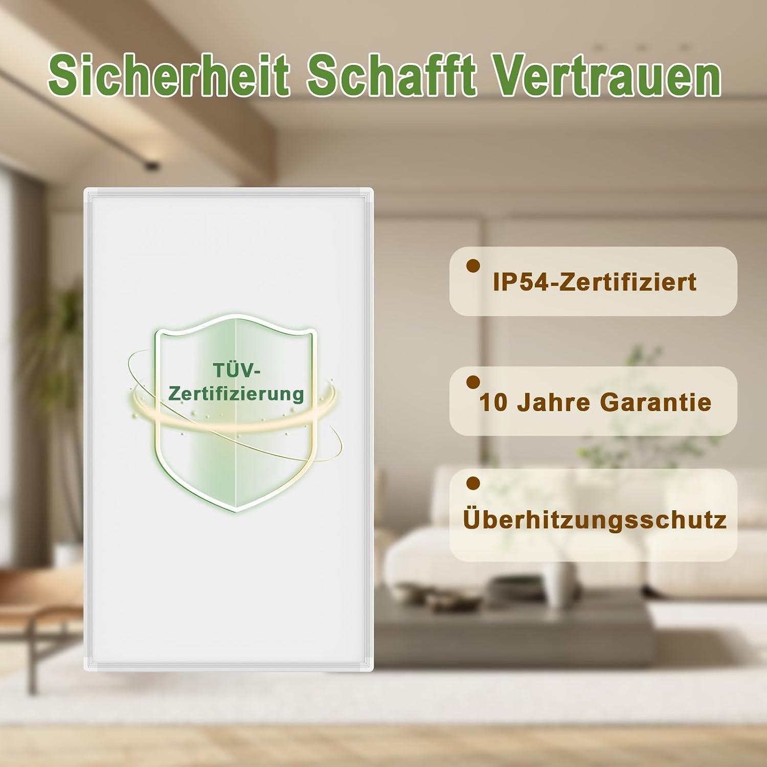 Infraroodpaneel Wit 180W - Efficiënte Warmte (1-3m²) - 29% Korting