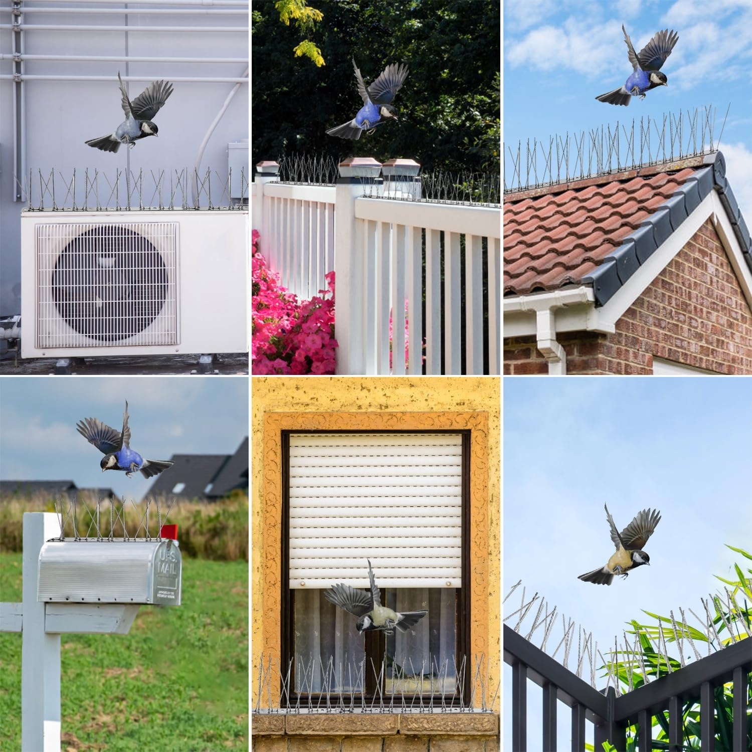 Vogelwering Spikes RVS - 10,56m - Diervriendelijk & Voorgemonteerd - 29% Korting
