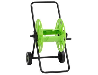 Slanghaspelwagen voor 60m slang - Staal Groen (33% Korting)