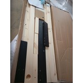 Massief Grenenhouten Bedframe - Zwart - 200x200cm - 53% Korting!