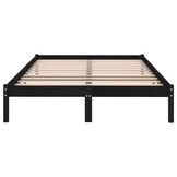 Massief Grenenhouten Bedframe - Zwart - 200x200cm - 53% Korting!